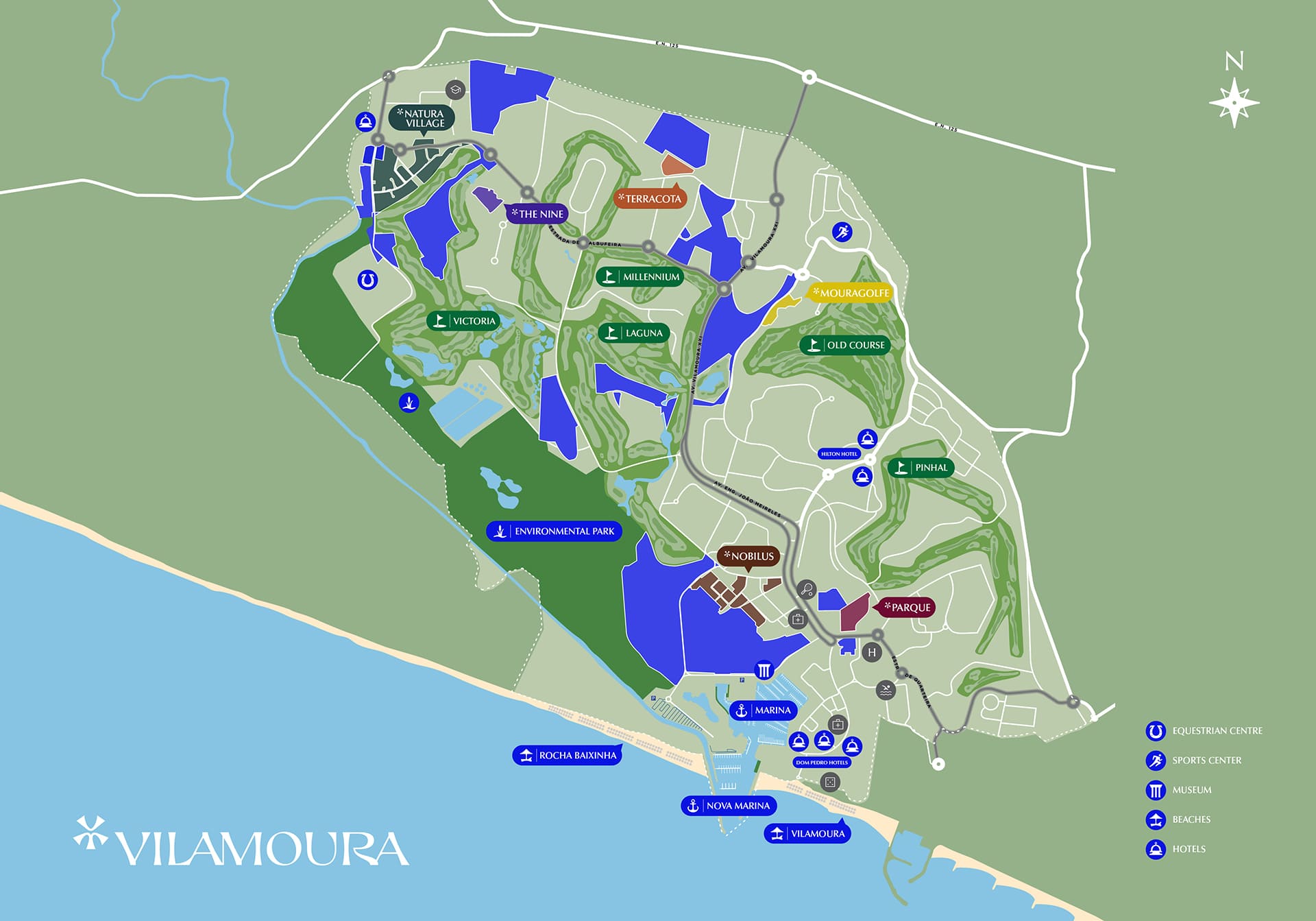 Mapa de Vilamoura
